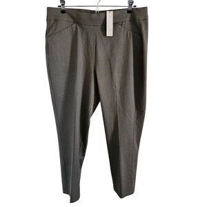 Chico's Woman SZ 14 (Chico 2.5)  Travel collection Crepe Pant Tuscan Olive Ankle